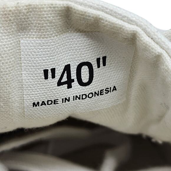 OFF-WHITE Vulc Low Canvas White Red Sneakers EU 40 US 7M 10W